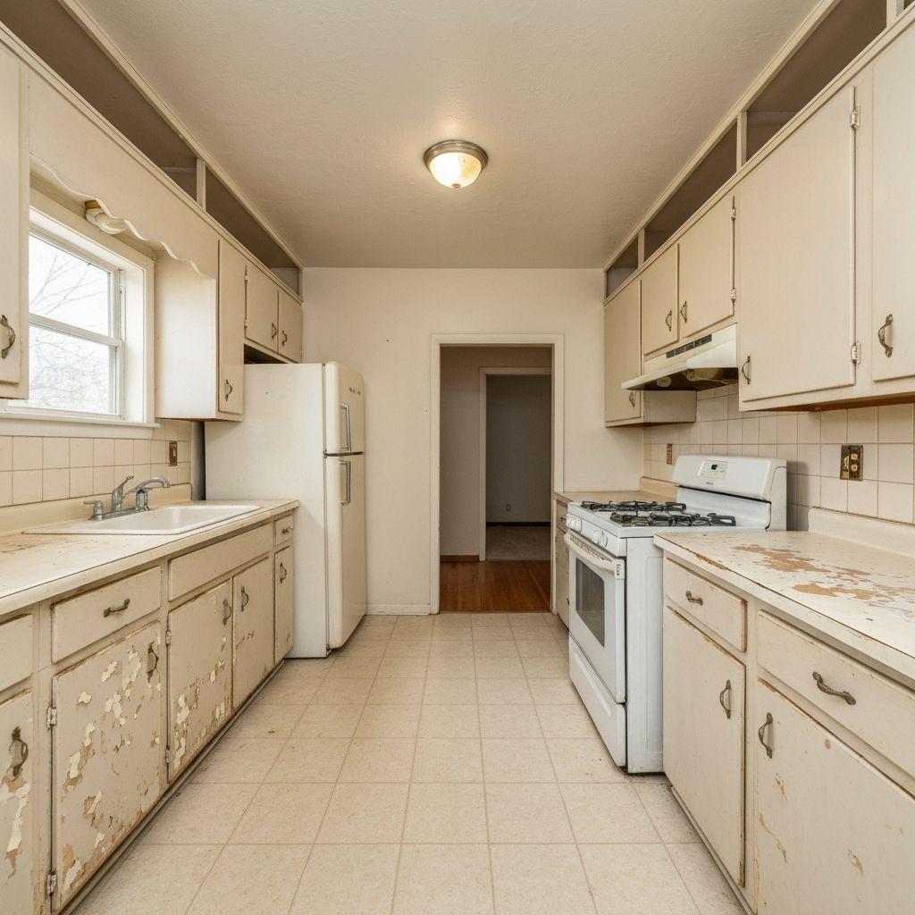 Kitchen before transformation